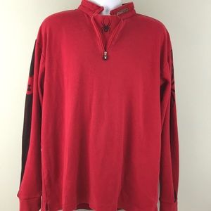 Spyder 100% cotton 1/4 zip pullover jacket